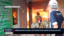 Kebakaran Pasar Ngawen, Ratusan Kios Hangus Dilalap Api