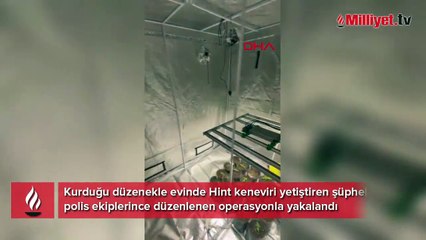 İçeri giren ekipler gözlerine inanamadı! Evi adeta imalathaneye çevirmiş