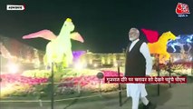PM Modi visits flower show in Gift  City, Surat
