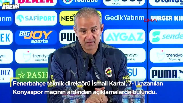 Fenerbahçe teknik direktörü İsmail Kartal'dan 7-1 sonrası şampiyonluk sözleri
