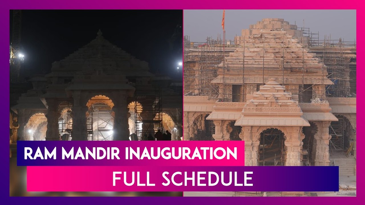 Ram Mandir Inauguration Full Schedule From January 15 -22: All You Need ...