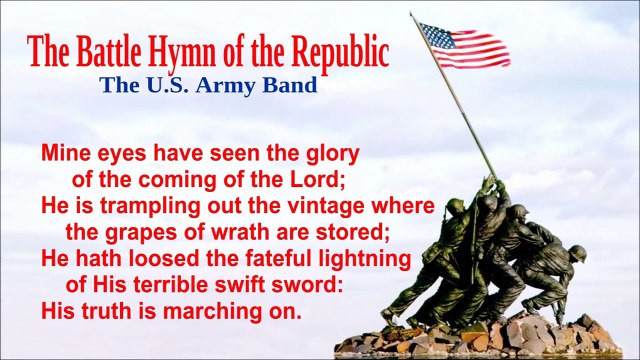 The Battle Hymn of the Republic with lyrics