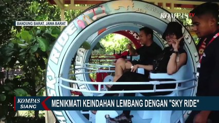 Jajal Wahana Ekstrem Sky Ride di Lembang, Bersepeda dari Ketinggian