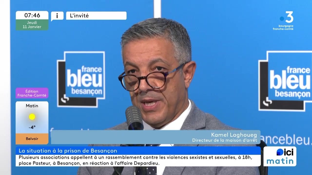 Drogue et surpopulation carcérale : Kamel Laghoueg, directeur de la maison d'arrêt de Besançon, est l'invité du 6h/9h