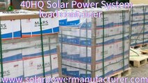 Mars 40HQ Solar power system Loading containers