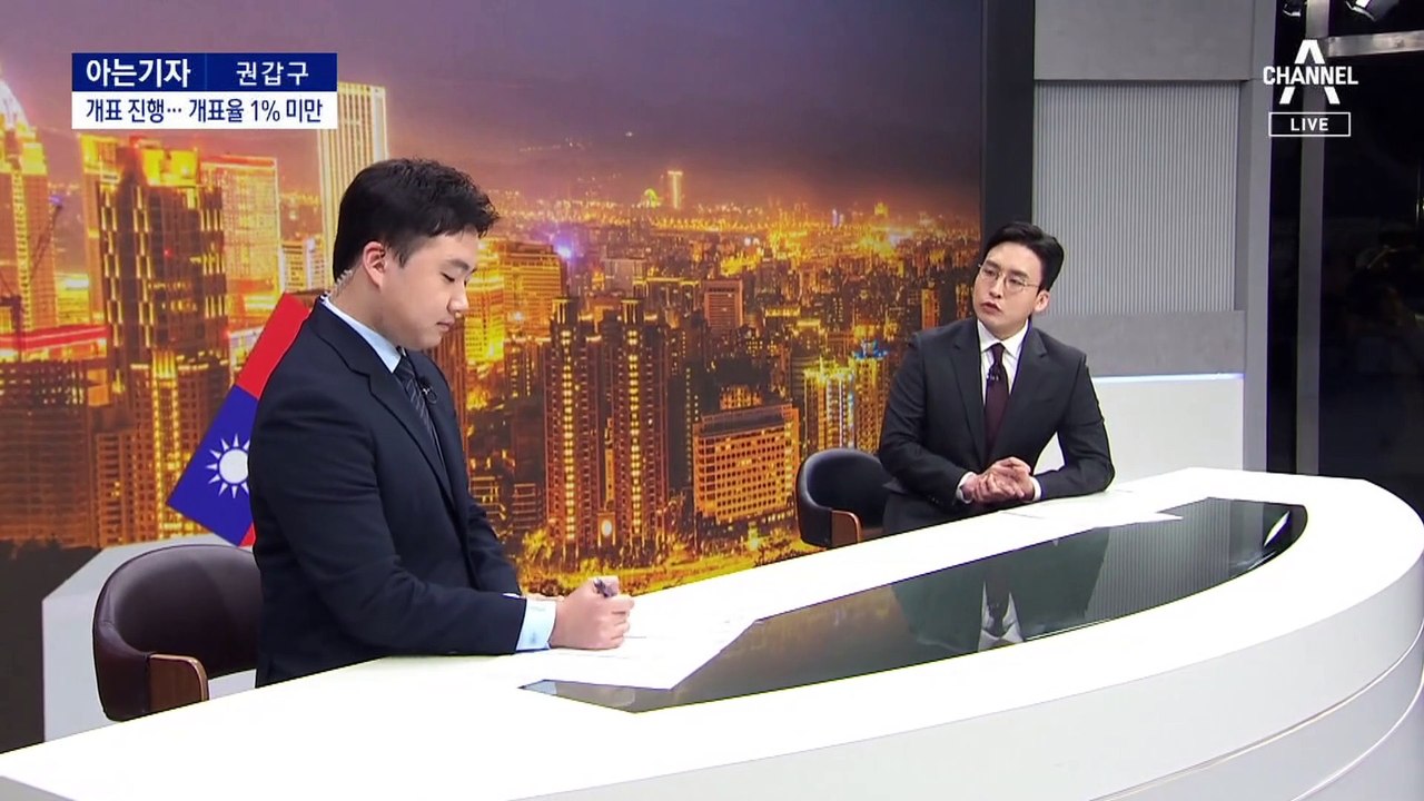 [아는기자]대만 선거 개표 진행…미-중 신경전 치열