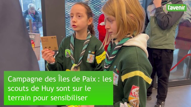 Campagne des Îles de Paix : les scouts de Huy sont sur le terrain pour sensibiliser