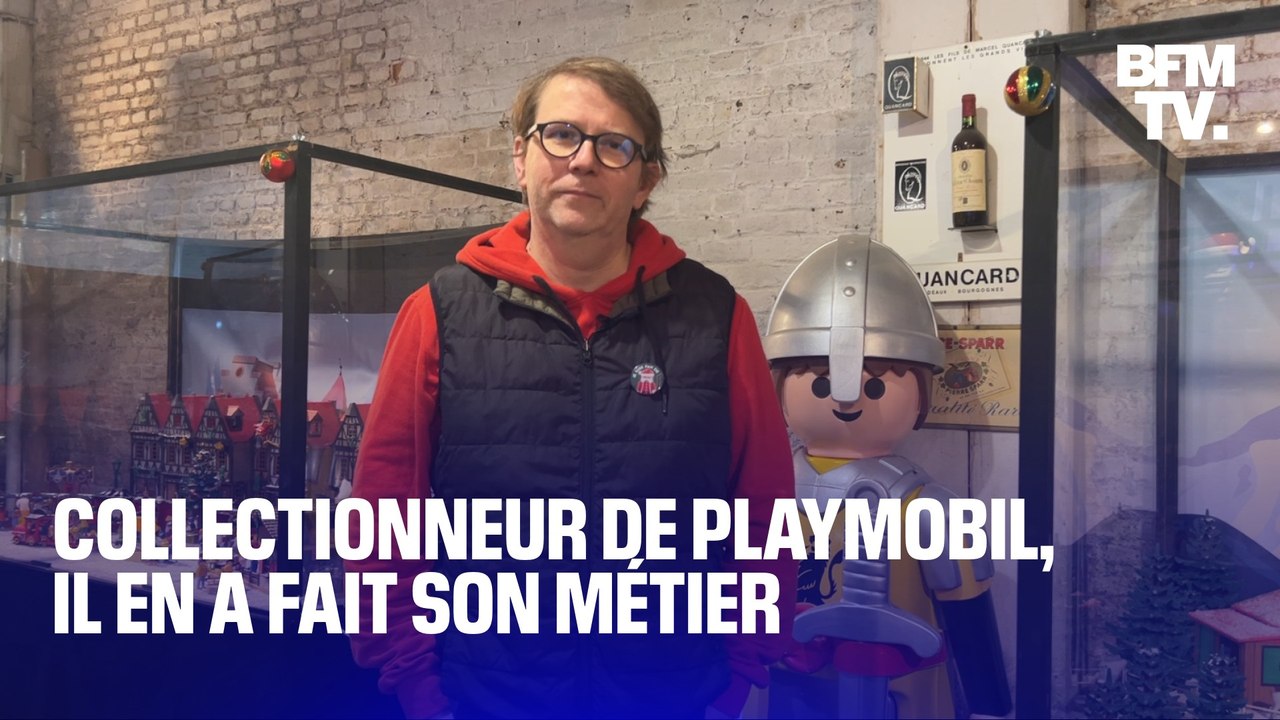 "Tous les jours, je fais au moins un achat en Playmobil": Dominique Béthune collectionne le célèbre jouet en plastique et en a même fait son métier