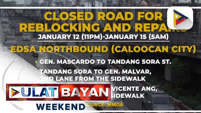 DPWH, nagsasagawa ng road reblocking sa ilang bahagi ng EDSA-Caloocan