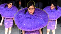 Urfi Javed Is The New Pushpa- Purple Flower! Spotted In Suburbs