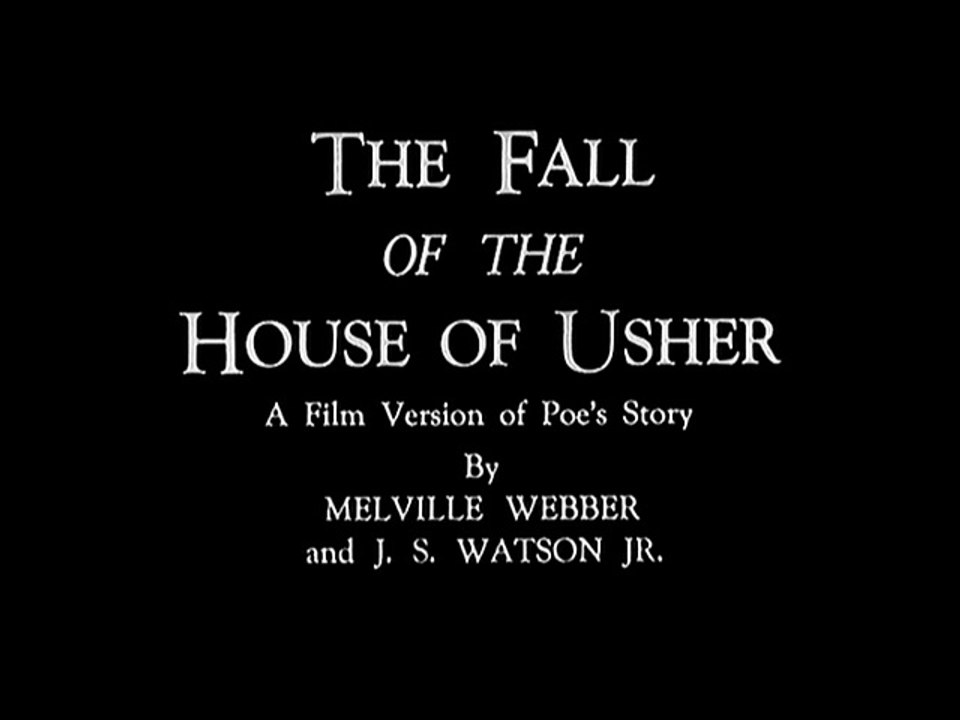 LA CHUTE DE LA MAISON USHER (1928) Court-Métrage Complet Muet-Avant-Garde