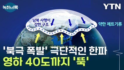 공포의 '북극 폭발' 영하 40도까지...한반도도 위험지대 [Y녹취록] / YTN