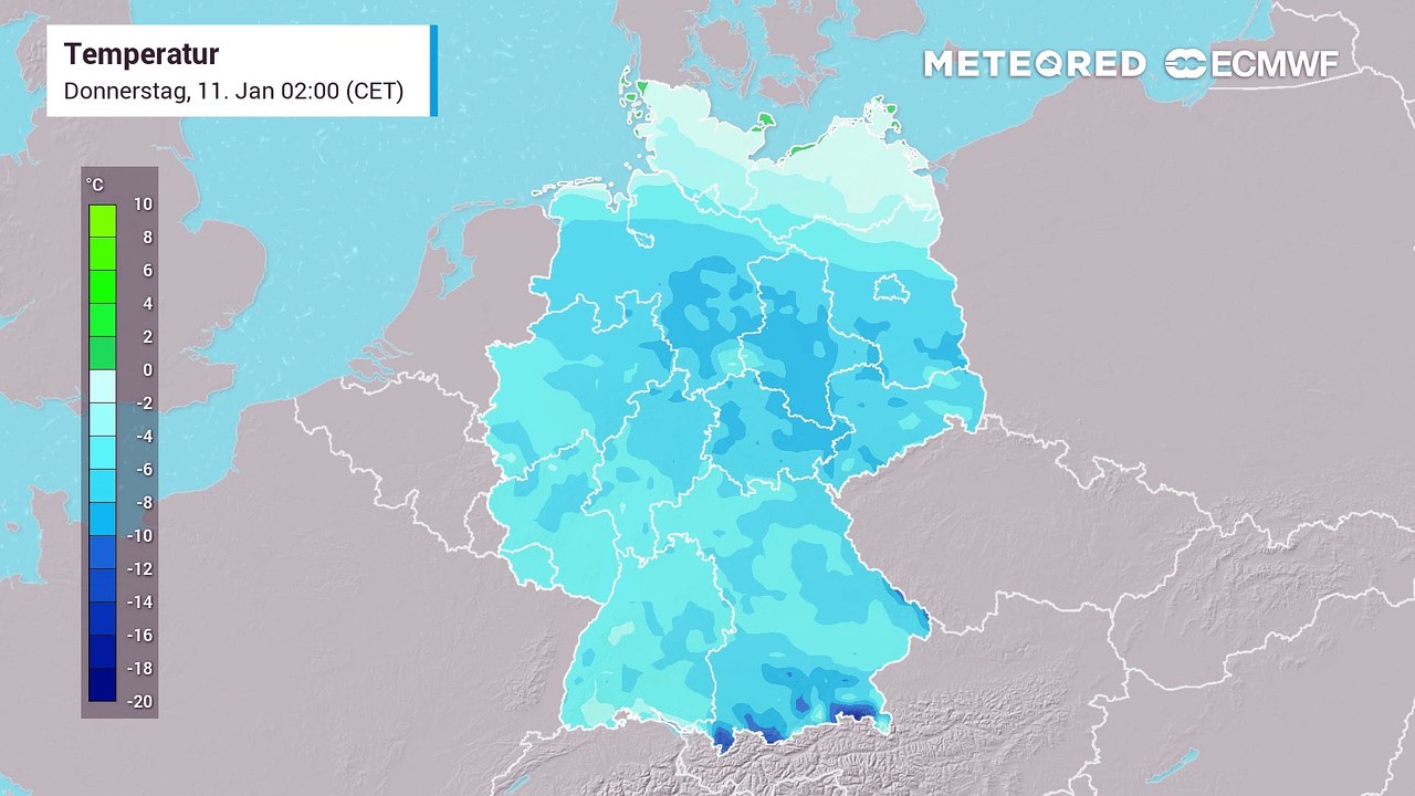 Nachts meist überall Frost, am Tag stellenweise frostfrei!