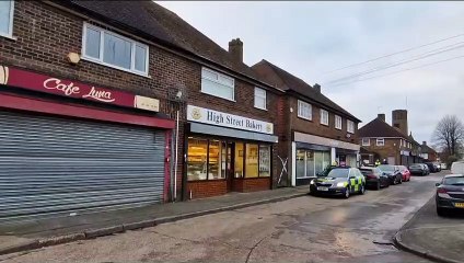 Scene of murder investigation Corby