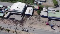 Mass looting in Papua New Guinea capital captured in shocking drone footage