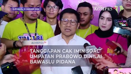 Cak Imin Tanggapi soal Umpatan Prabowo Disebut Bawaslu Masuk Pidana Pemilu
