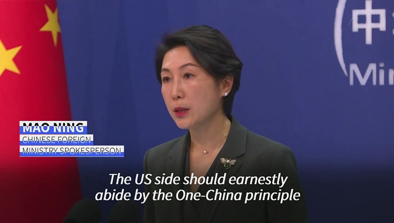 China tells US to 'refrain from intervening' in Taiwan election