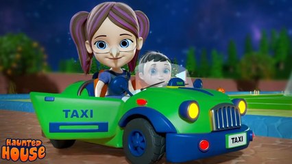 Wheels On The Taxi, Halloween Song for Kids By Haunted House