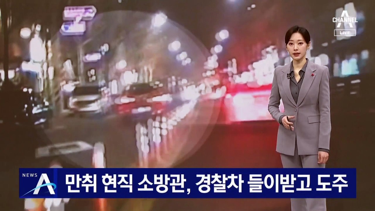 만취 현직 소방관, 경찰차 들이받고 도주