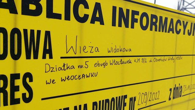 Budowa wieży widokowej na Zawiślu we Włocławku