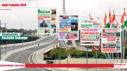 TITROLOGIE du jeudi 11 janvier 2024/Titrologue du jeudi 11 janvier2024/le président du COCAN''La Côte d'Ivoire est prête à accueillir l'Afrique''