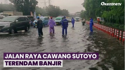 Download Video: Akibat Hujan Deras, Jalan Raya Cawang Sutoyo Terendam Banjir