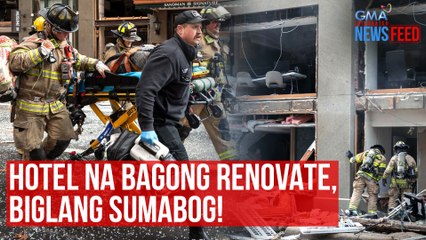 Download Video: Hotel na bagong renovate, biglang sumabog dahil sa gas leak? | GMA Integrated Newsfeed