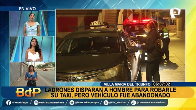 A balazos le roban camioneta en la puerta de su casa en Los Olivos