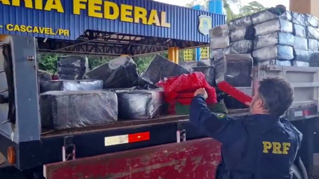 Recorde histórico: PRF do Paraná registra apreensão de 195 toneladas de drogas em 2023
