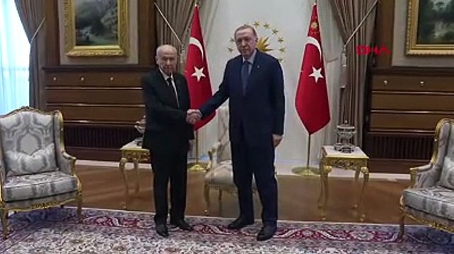 Cumhurbaşkanı Erdoğan, MHP Genel Başkanı Devlet Bahçeli'yi kabul etti