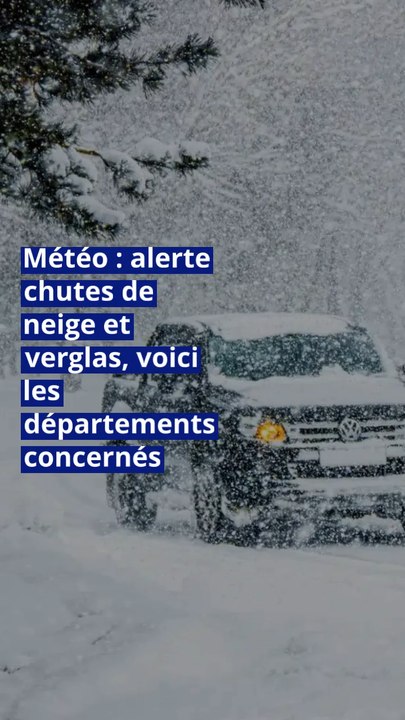 Météo : alerte chutes de neige et verglas, voici les départements concernés