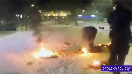 Dramatyczna interwencja w obiektywie policyjnej kamery