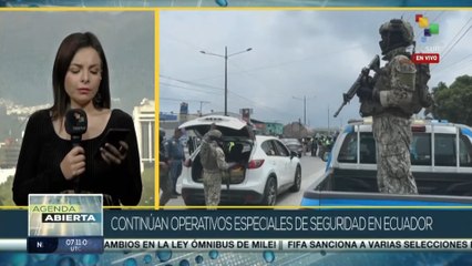 Ecuador continúa con operativos especiales de seguridad