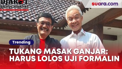Curhatan Tukang Masak Ganjar Makanan Harus Lolos Uji Formalin, Warganet Bandingkan dengan Jokowi