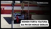 Homem é preso após furtar viatura da PM em MG