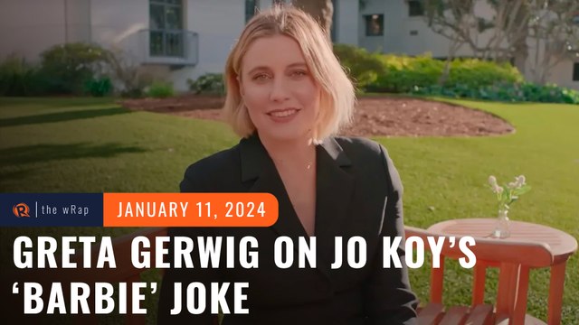 ‘Barbie’ director Greta Gerwig reacts to Jo Koy’s jokes on film during Golden Globes