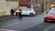 Car removed after crashing through wall of house in Sheffield
