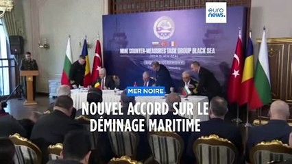 Guerre en Ukraine : Ankara, Sofia et Bucarest signent un accord de déminage en mer Noire