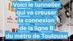 Le tunnelier Clémence Isaure va bientôt entrer en action sur le chantier de la connexion Ligne B du métro de Toulouse