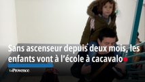 Sans ascenseur depuis deux mois, les enfants de la Corderie gravissent cinq étages pour se rendre à l'école