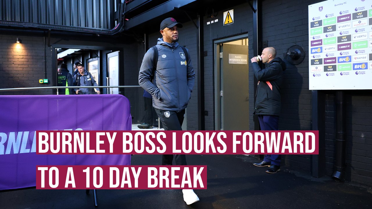 Break will be good for us - Vincent Kompany