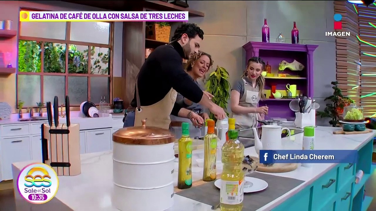 Prepara deliciosa gelatina de café de ola con salsa de tres leches