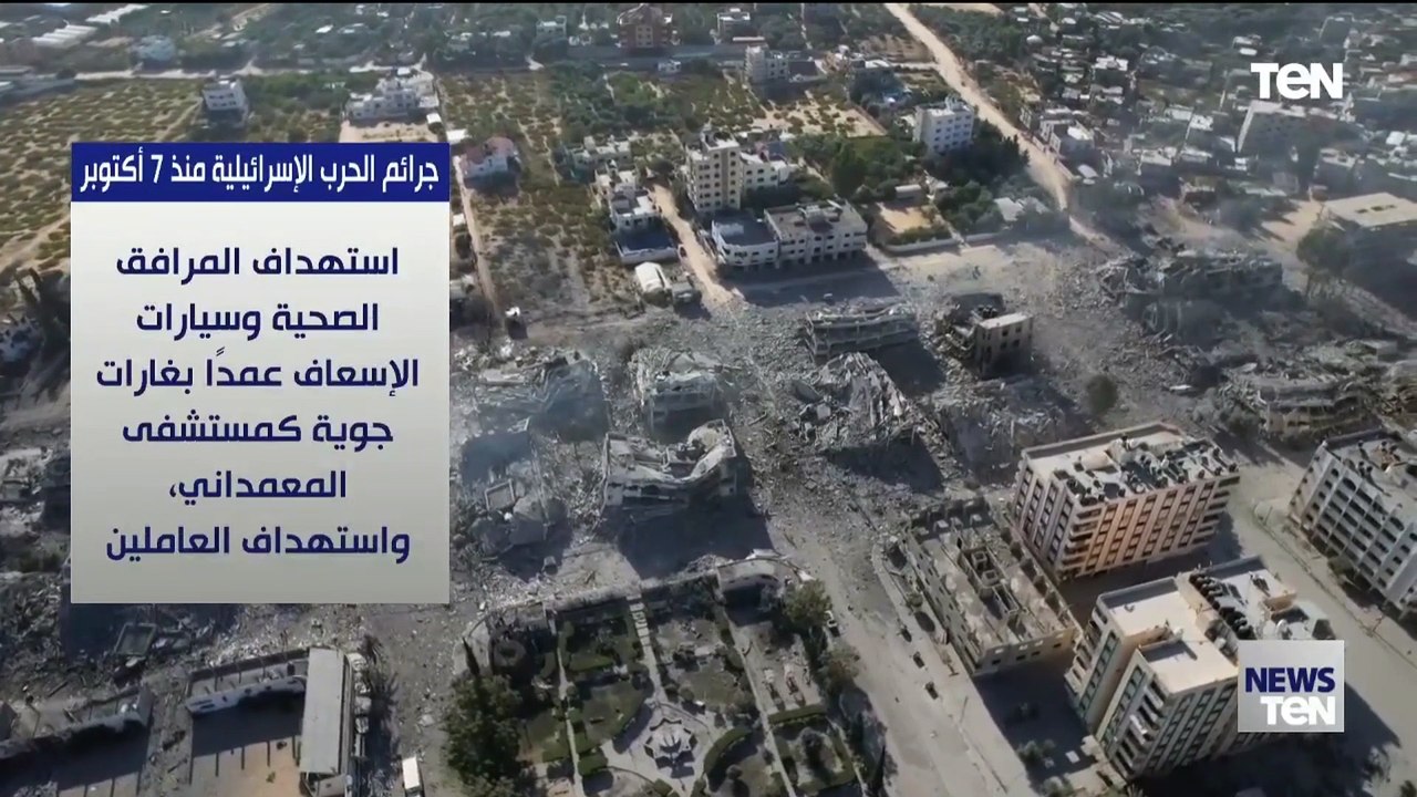 جـ ـرائم الحـ ـرب الإسـ ـرائيلية ضد الفلـ ـسطينيين منذ 7 أكتور