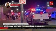 Asesinan a una mujer en el estacionamiento de la presidencia municipal de Ciudad Juárez
