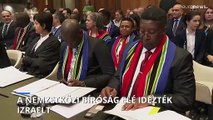 Dél-Afrika a palesztinok sérelmére elkövetett népirtással vádolja Izraelt a hágai bíróságon