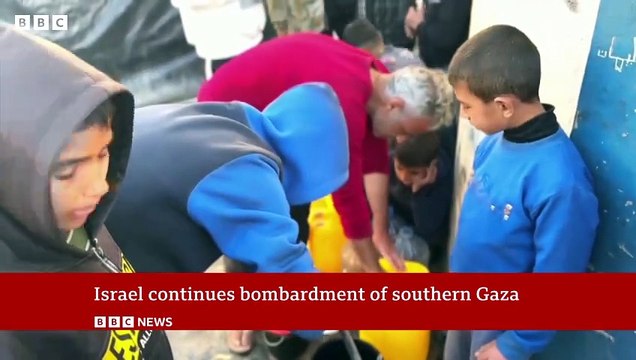 Israel continues bombardment of southern Gaza _ BBC News