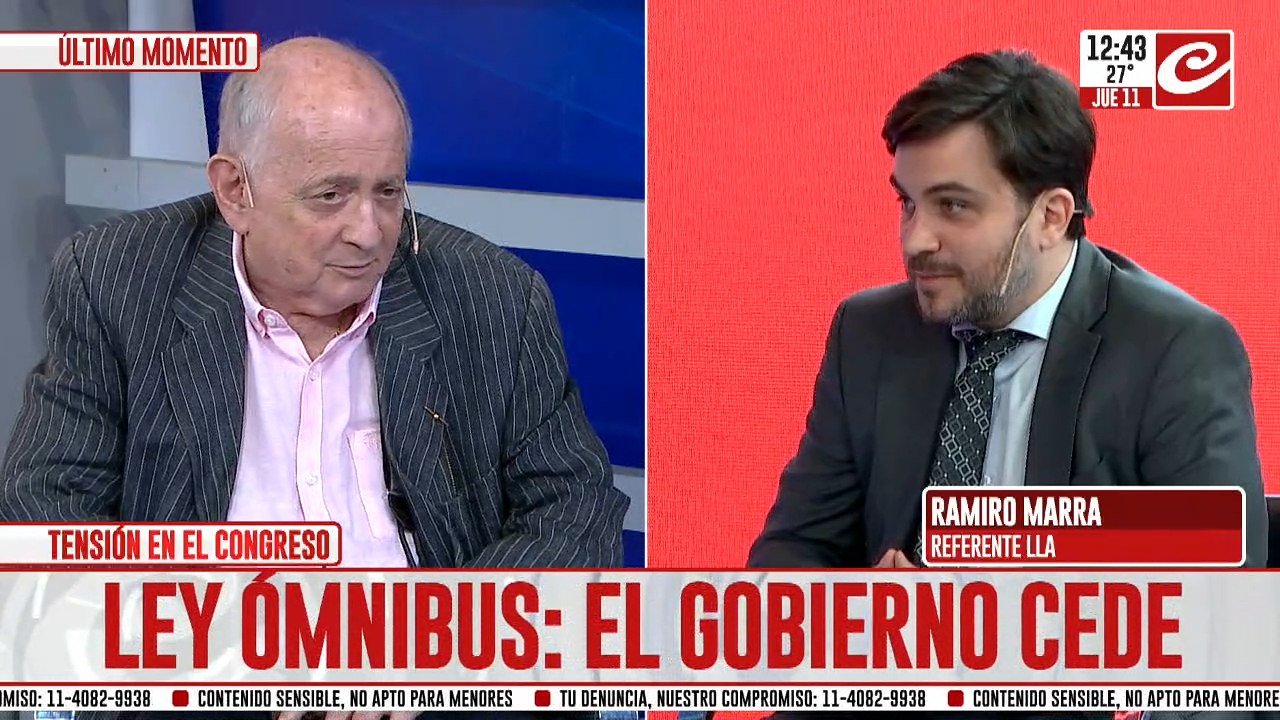 Ramiro Marra en Crónica: "Me comí al kirchnerismo"