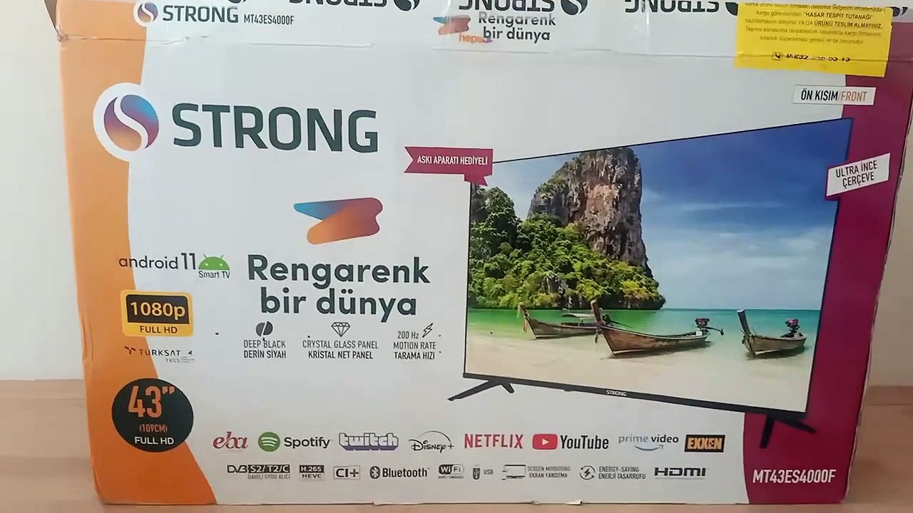 Uygun Fiyata Alabileceğiniz En iyi Akıllı TV _ Strong 43_ 109 EkranAndroid Smart LED TV İnceleme