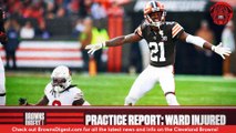 Cleveland Browns Practice Report: Denzel Ward Injures Knee, Questionable vs. Texans