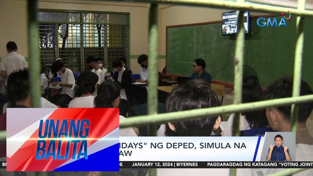 Catch-up Fridays ng DepEd, simula na ngayong araw | UB